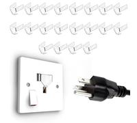 20pcs Socket Outlet Tightener Insert, 3 Prong Loose Outlet Fix Plug Socket Extender Prevent Loose Socket Fix Loose Socket Outlet Plug Tiny Plugs Snug Plugs for Loose Outlets