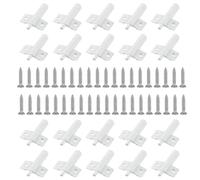 20Pcs Soft Close Quiet Closer with 40Pcs Screws Soft Close Hinge Buffer, for Kitchen Cabinet Door Stop Drawer Soft Quiet Close Closer Damper Buffers (White)