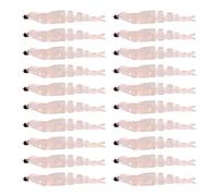 20Pcs Soft Crawfish Shrimp Lures Baits 4cm 0.45g Artificial for Freshwater Saltwater Realistic Fish Baits