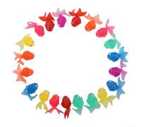 20PCS Soft Rubber Goldfish Bath Toys, Colorful Simulation Fish for Kids Toddler Water Play, Fun Swimming Pool Party For Favors and Baby Shower Gifts