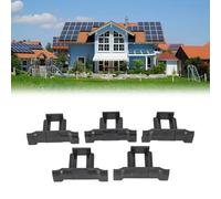 20Pcs Solar Panel Water Drainage Clips, Mud Discharge Cleaning Clips for PV Modules, Plastic Anti-Aging Waterproof Clips Compatible with 30mm/32mm/35mm/40mm Frame Thickness, Black
