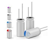 20PCS Solid Capacitor Motherboard 25V 35V 50V 63V 100V 160V 100UF 270UF 470UF 560UF 100UF 1000UF Energy storage elements (Size : 63V10UF 6x8)