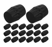 20pcs Speaker Stand Leg End Cap PVC Foot Cover 3.20x2.50x2.50cm Black | Minimizes Wobble and Vibration Isolation, Secure Fit with Floor Protection, Suitable for Professional Studios and Home Use