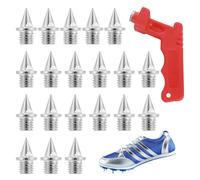 20Pcs Spikes for Running Shoes,6mm Spikes for Running Shoes with 1Pcs Spike Wrench,Stainless Steel Track Spikes