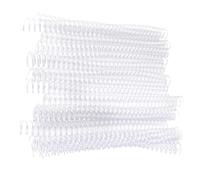 20PCS Spiral Binding Coils, 30 Hole Loose Leaf A4 Paper Plastic Binding Ring Spring Spiral Rings for Students and Coworkers (19mm*30 Holes Transparent 20 Strips)