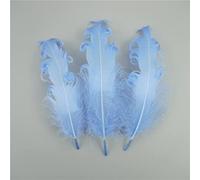 20Pcs Spiral Goose Feathers Wedding Party Decoration 12-18cm Swan Pluma Handicraft Accessories Jewelry Creation DIY Centerpieces-Black