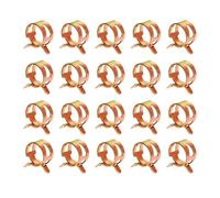 20pcs Spring Band Hose Clamps,14mm Tube Fastener Pip Clips For Fuel Line Water Clamps