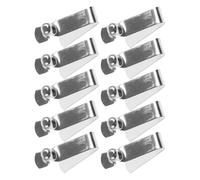 20pcs Spring Button Clip 6mm Single Head Internal Telescopic Fastener | Nickel Plated Steel, Tool Free Assembly, for Solid Rods, Pool Poles, Kayak Setup