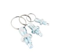 20PCS Spring-Loaded Detent Pin with Split Ring Knob Plunger M6 M8 M10Hand-Tightened Indexing Screw & Locking For Industrial(M12-8MM Galvanise)