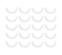 20Pcs Spunlaced Nonwoven Ostomy Seals, 1 piece of semicircu