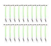 20Pcs Stainless Fishing Lures Line Wire Leader Traces Rigs With Rolling Swivels 3 Way Arm Connector Set Stainless Steel Lures Line Wire Leader Traces Tube Rigs With Rolling Swivels