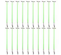 20Pcs Stainless Fishing Lures Wire Leader Traces With Snap & Glow Beads Fishing Rigs Leader Fishing Line Tackle