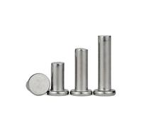 （20PCS） Stainless Steel 304 Solid Flat Head Rivets, Hand Hammered countersunk Head Nail Processing Accessories M6X8mm.