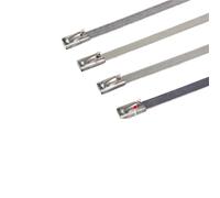 20PCS Stainless Steel Cable Ties Exhaust Wrap Self-Locking Cable Zip Tie Multi-Purpose Metal Locking Ties Tidy Cable(150mm)