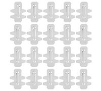 20Pcs Stainless Steel Cage Door Hook Card, Resistant Accessory for Breeding Equipment, Simple Installation for Household or Professional Use