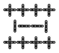 20pcs Stainless Steel Connectors Bracket Flat Straight Brace Brackets | Heavy Duty Corrosion Resistant Metal with M4x16 Screws, for Wood Panels and Cabinet Installation