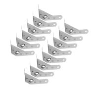 20Pcs Stainless Steel Corner Braces Heavy Duty Cabinet Triangle Brackets for Hanging Cabinets Shelves Wardrobes Sofas Tables for Furniture