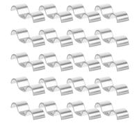20pcs Stainless Steel Double Line Clamp for Brake and Fuel Lines
