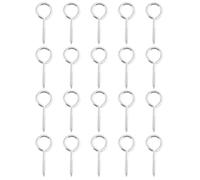 20Pcs Stainless Steel Eyes Rings Hook Self Tapping Screws Hook Heavy Duty Eyes Screw Metal Small Tapping Screw Hook Rings