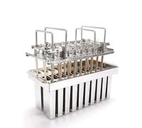 20PCS Stainless Steel Ice Cream Pop Molds Frozen Popsicle Maker Lolly Mould Ice Cream Stick Holder + Cleaning Brush