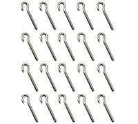 20Pcs Stainless Steel M5 Eye Bolt Long Shank Threaded Rod Round Hook Eyelet Bolt Screw
