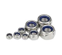 20pcs Stainless Steel Nyloc Nylock Lock Nuts M2 M2.5 M3 M4 M5 M6 M8 M10 M12 2m 4mm 6mm DIN 985 Hexagon Anti-slip Self-lock(M3)