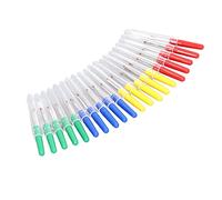 20Pcs Stainless Steel Seam Rippers with Ergonomic Red Mini Ball Handle, Thread Remover Tool for Sewing, Embroidery and Stitch Removal, Compact 3.54in Seam Ripper Set for Home