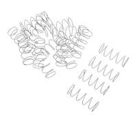 20pcs Stainless Steel Toilet Button Spring Universal | High Tension Spiral Coil, Top-mount Design, Restores Response for Bathroom Cistern Hardware, DIY Plumbing Maintenance
