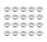 20Pcs Stainless Steel Ventilation Grille 19mm, Circular White Air Vent Hole Ventilation Mesh Cover for Cabinet Wardrobe Shoe Cupboard
