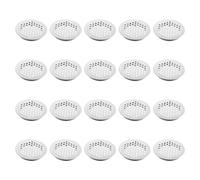 20Pcs Stainless Steel Ventilation Grille 53mm, Circular White Air Vent Hole Ventilation Mesh Cover for Cabinet Wardrobe Shoe Cupboard