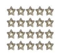 20Pcs Stars Nail Crystal Alloy Star Nail Charms Jewelry Decors Rhinestones Design Supplies Alloy Art Decorations With Five-pointed Star Shape