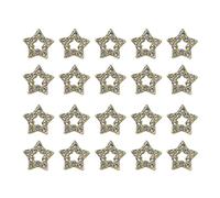 20Pcs Stars Nail Crystal Alloy Star Nail Charms Jewelry Decors Rhinestones Design Supplies Alloy Art Decorations With Five-pointed Star Shape