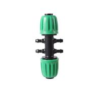 20Pcs Straight Elbow Tee 16mm PE Pipe Locked Connector Valve Garden Agriculture Automatic Watering Micro Irrigation System Joint(DN16 to 4mm 4-Way)