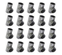 20Pcs Strong PVC Three Way Fitting, Safe PVC Connectors, Grey | Strong PVC Three Way Fitting, Erosion Resistant, PVC Pipe Connector for Furniture, Garden Shelf, Outdoor Projects