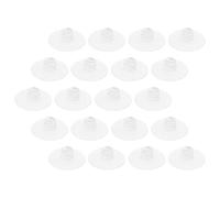 20pcs Suction Cable Organizers Open Clip Design with Flat Top | No Drilling Attachment, Strong Base for Tiles, Glass and Mirrors, Finish for Narrow Areas
