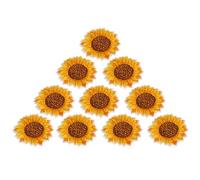 20PCS Sunflower Embroidered Patch, Sunflower Sew On Patches Sunflower Pattern Sew On Iron On Embroidered Patch 20PCS Sunflower Patch DIY Clothes Backpack Applique