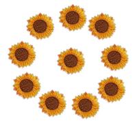 20PCS Sunflower Embroidered Patch, Sunflower Sew On Patches Sunflower Pattern Sew On Iron On Embroidered Patch 20PCS Sunflower Patch DIY Clothes Backpack Applique