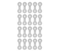 20Pcs Sunshade Net Clip Round Shade Cloth Clips Greenhouse Film Fixing Clamp for Tent Greenhouse Accessories White PE Material 10.5cm 150g