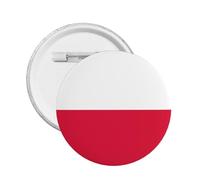 20Pcs Support Poland Round Button Badge I Stand With Poland Pin Polish Flag Design Large