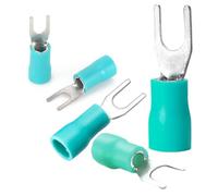 20PCS SV Terminal Block Set, Y-Type U-Type Pre-Insulated Fork Connectors, 1.25-4mm² Quick Socket Copper Wire Noses Connector(SV1.25-5 20 pcs)