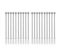20Pcs Swizzle Sticks Metal - Stainless Steel Mixing Coffee Stirrers for Wine 7.5 Inch, 10Pieces Pack