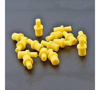 20PCS Syringe Silicone Soft Yellow Pumping air Hollow Joint Part Rubber Connector ciss Inkjet Cartridge Cleaning Clean Tool (Color : 20PCS)