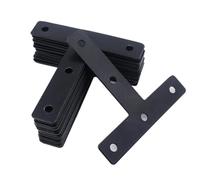 20pcs T Flat Shape Braces Corner Bracket, 40/50/60/80mm(1.6/ 2/ 2.4/3. Inch) Decorative Brackets Mending Plate for Fixing Joining(80mm(3.2inch))