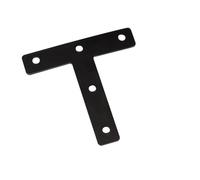 20pcs,T Stainless Steel Corner Brace, Black, Suitable for Wardrobe Fixed Connectors, Shelves, Tables 40/50/60/80mm for Furniture(50T)