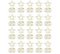 20PCS Table Number Holders, Place Card Holders, Table Card Holder, Star Place Card Holders, Photo Card Holder Wire Picture Holder, Memo Clips for Wedding Birthday Party