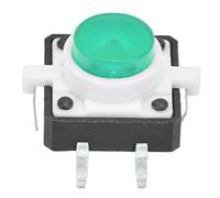 20PCS Tact Button Switch, LED Micro Momentary Tactile Push Button Switch 4 Pin 12x12x7.3mm KzHgIdRY (Color : Green)