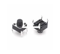 20Pcs Tactile Push Button Switch Momentary Tact 6x6x6mm 6 * 6 * 6mm 6 X 6 X 6mm DIP Through-Hole 4pin Controls Switches
