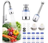 20Pcs Tap Filter for Kitchen Sink Set, Hard Water Filtration Kit, Water Filter Tap, Multi-Layer Faucet Water Filter for Kitchen and Bathroom Daily Use