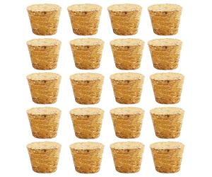 20Pcs Tapered Cork Plugs Wooden Wine Corks Stoppers Reusable Sealing Stopper for Bottle Bar DIY Crafts Kitchen Accessories (26x20x20mm)