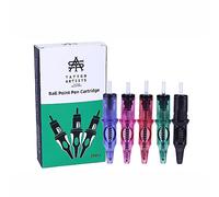 20PCS Tattoo Cartridge Needle Refill, Cartridge Tattoo Needle Prick Painting Tool 5 Colors Optional,for Tattoo Learning Practicing (Blue)